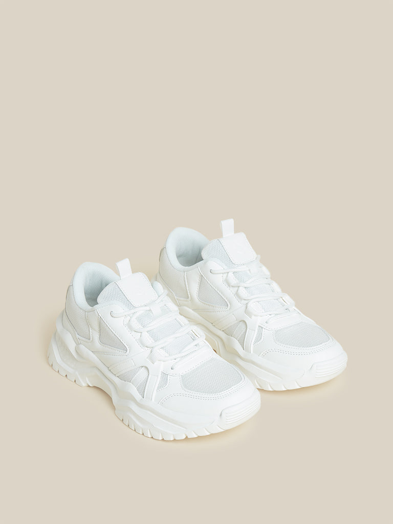 LUNA BLU White Chunky Sneakers